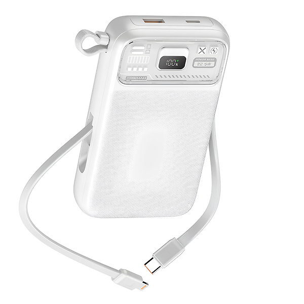 20W + 15W PD 15W 10000 MAh Taşınabilir Powerbank (Beyaz)